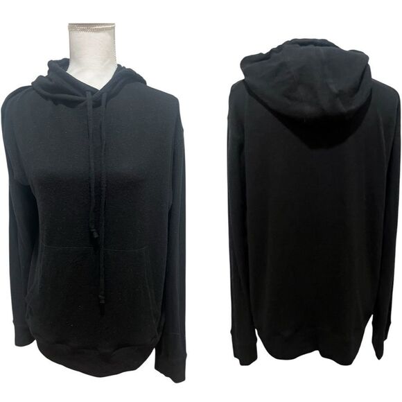 Chaser women's black long sleeve hoodie with kangaroo pocket size large - Picture 1 of 9